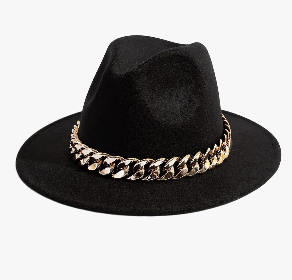 Successfully chained fedora hat