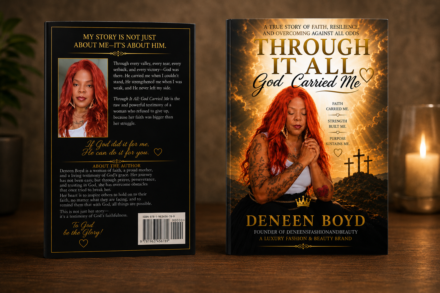 Through it all: God carried me hardcover Book