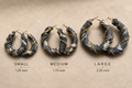 Luxurious twist hoops