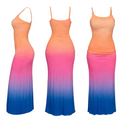 Sunset ombre maxi dress