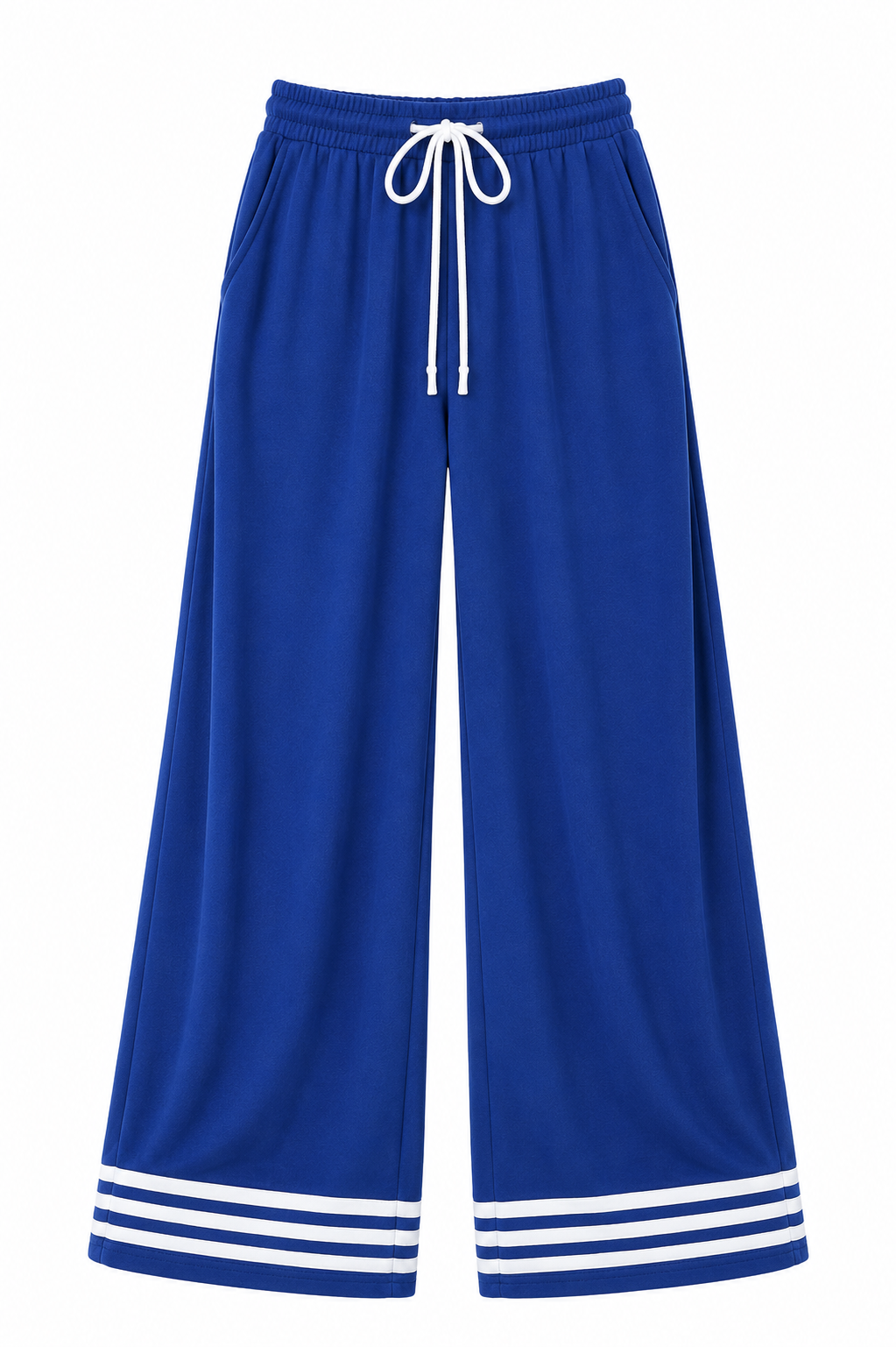 Stripe wide leg pants