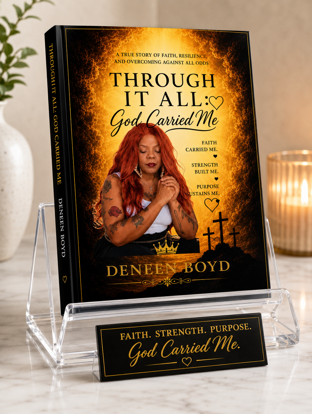 Through it all: God carried me hardcover Book