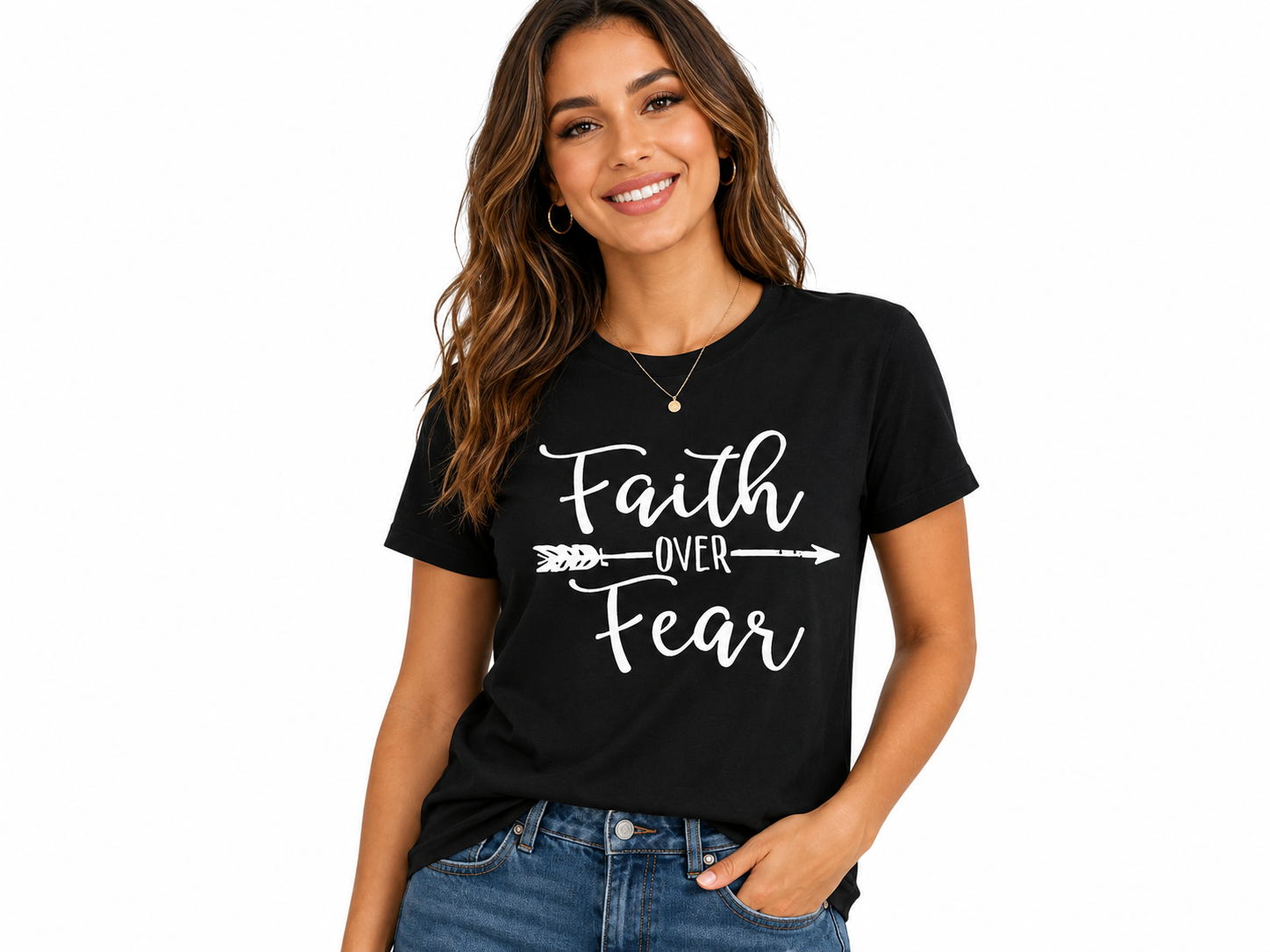 Faith over fear graphic tee