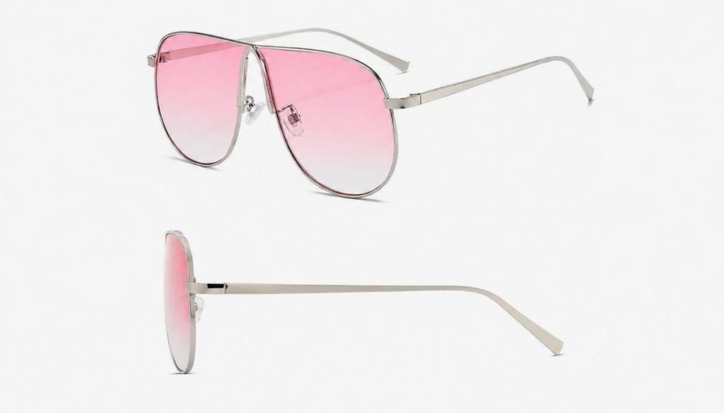 Luxe flattop aviator sunglasses