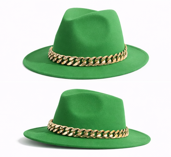 Successfully chained fedora hat