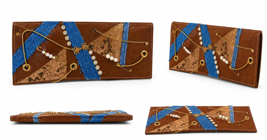 Midnight Elegance Denim Handbag