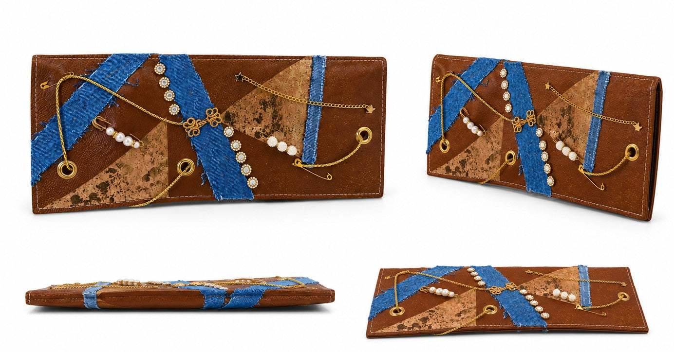 Midnight Elegance Denim Handbag