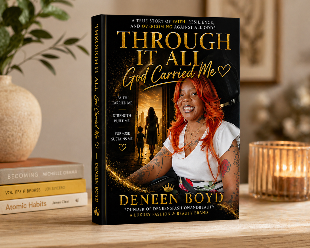 Through it all :God carried me (memoir) comes with a free bookmark