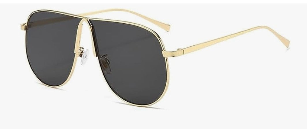 Luxe flattop aviator sunglasses