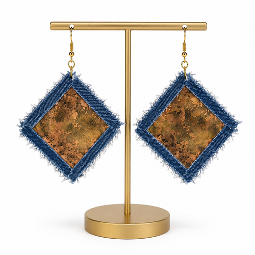Beauty from broken pieces drop earrings