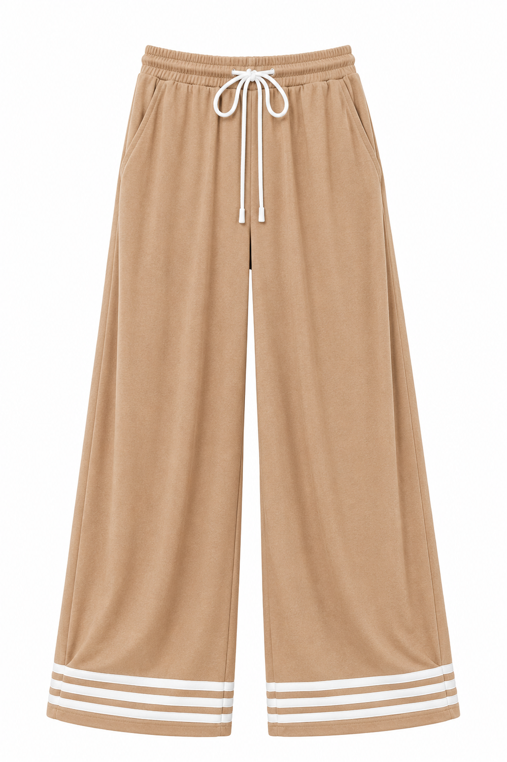 Stripe wide leg pants