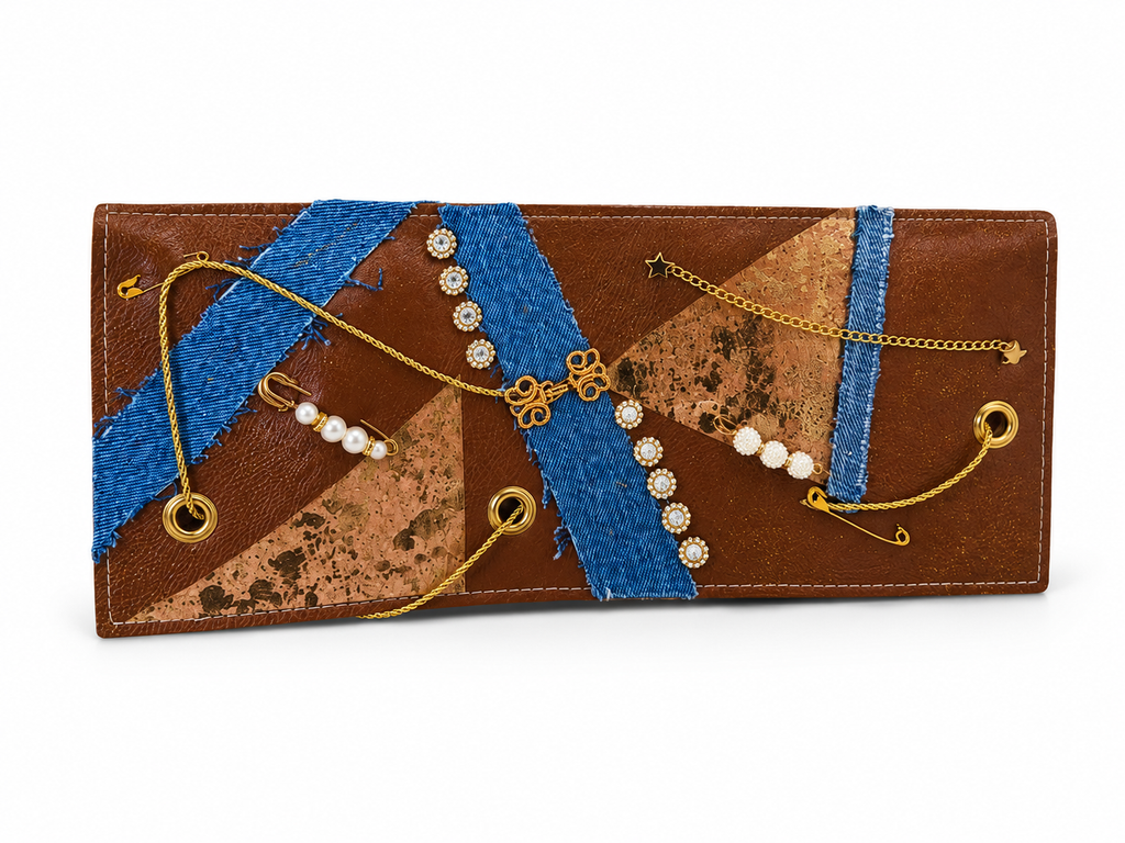 Midnight Elegance Denim Handbag