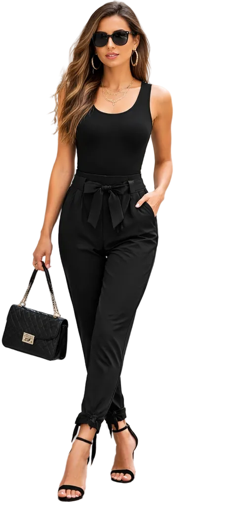 Bowtiful Tie waist pants