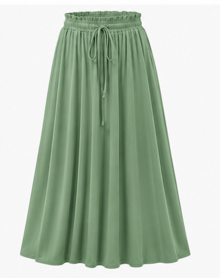 Breezy luxe maxi skirt