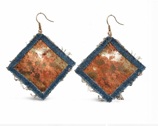 Beauty from broken pieces drop earrings