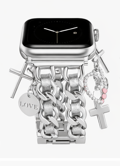 Faith charm luxe watch band bracelet (Apple watch)