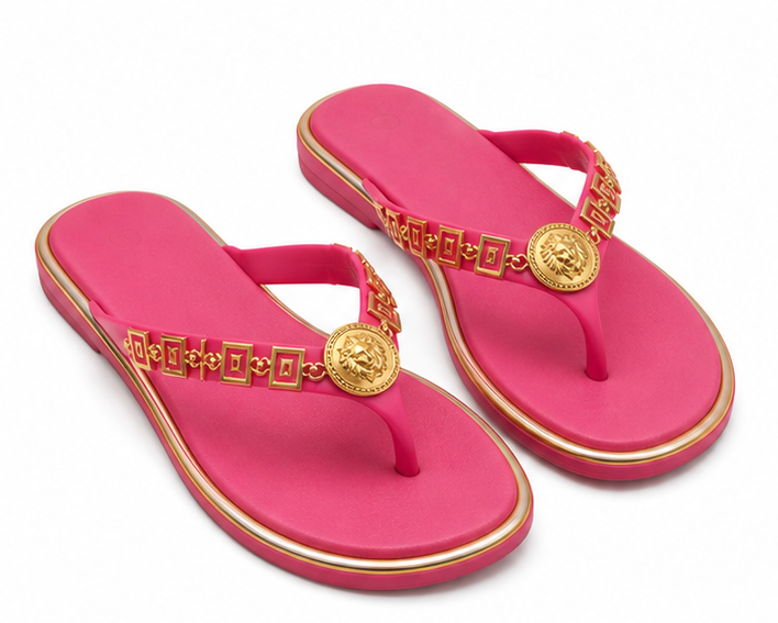 Royal lion medallion slides