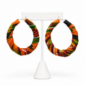 Kente hoop earrings