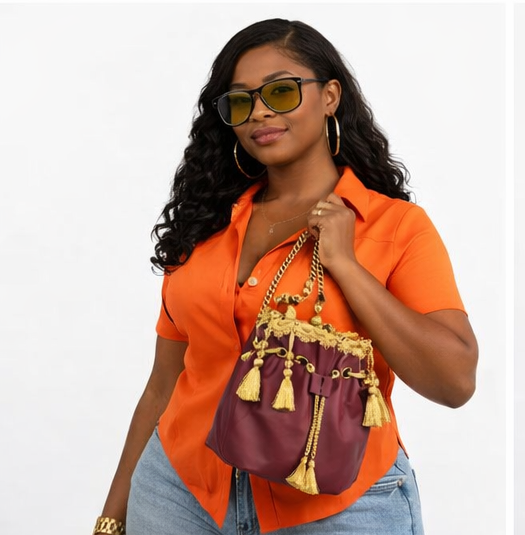 Royal Tassel Luxe Bucket Bag