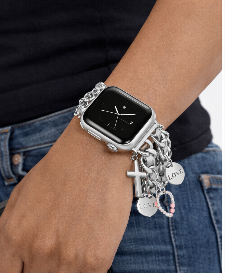 Faith charm luxe watch band bracelet (Apple watch)