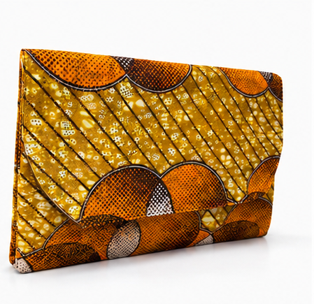 Golden Ankara clutch