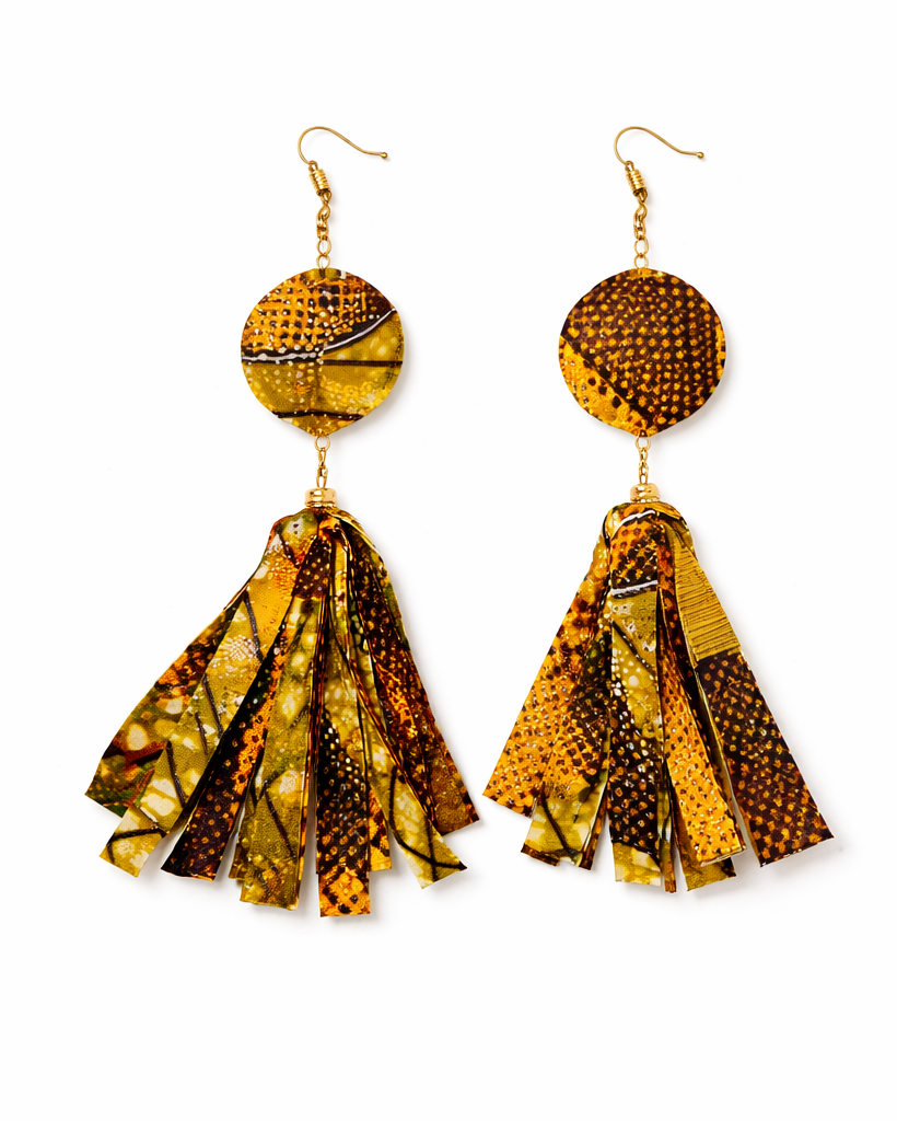 Ankara Luxe statement earrings