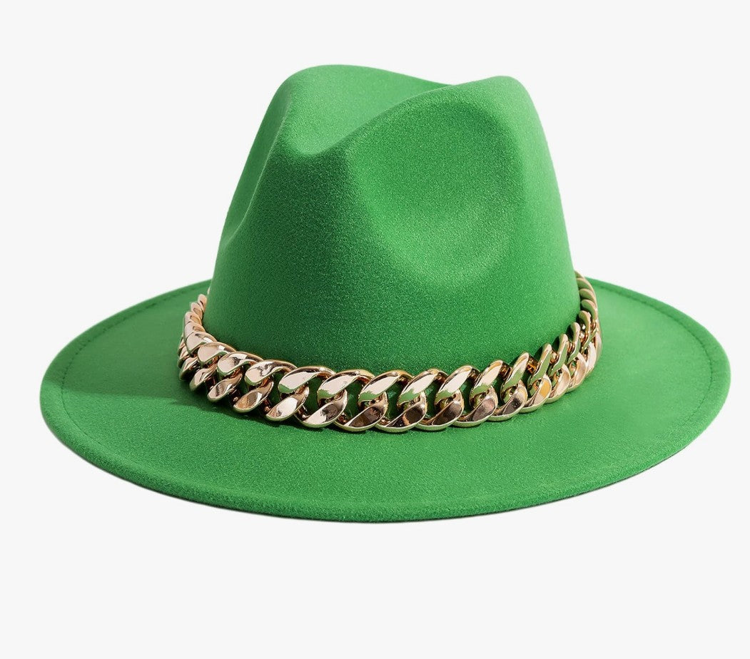 Successfully chained fedora hat