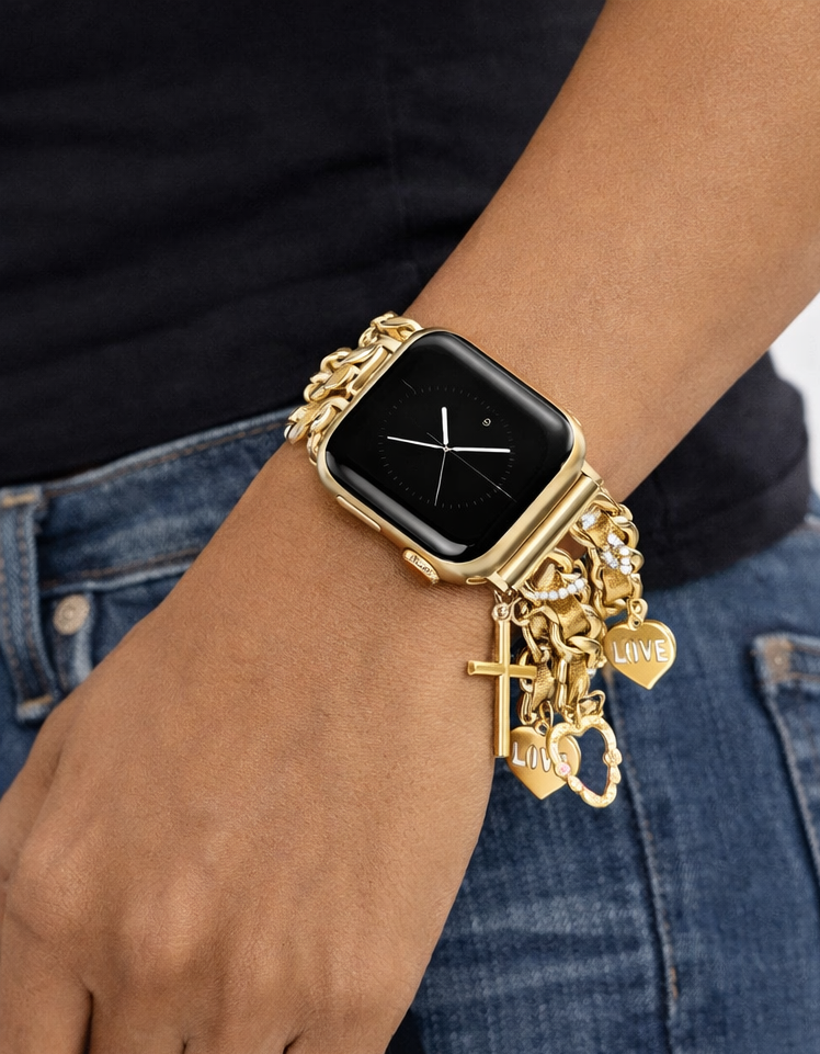 Faith charm luxe watch band bracelet (Apple watch)