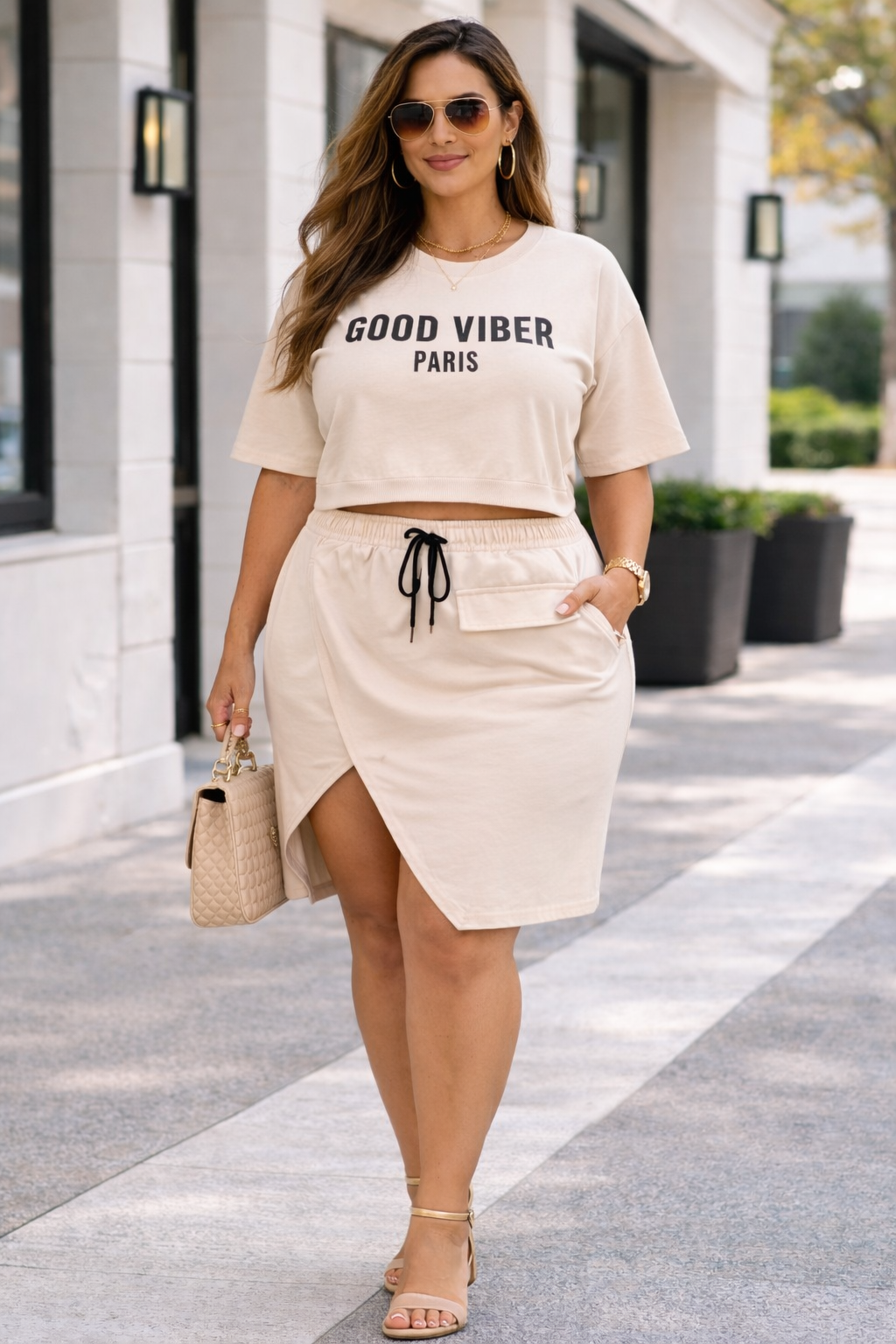 Good viber skirt set (plus size)