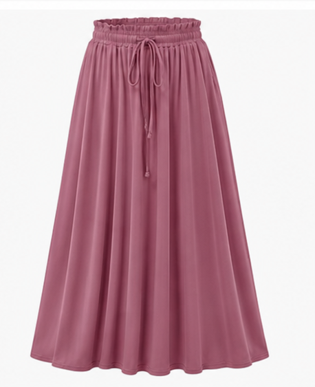Breezy luxe maxi skirt