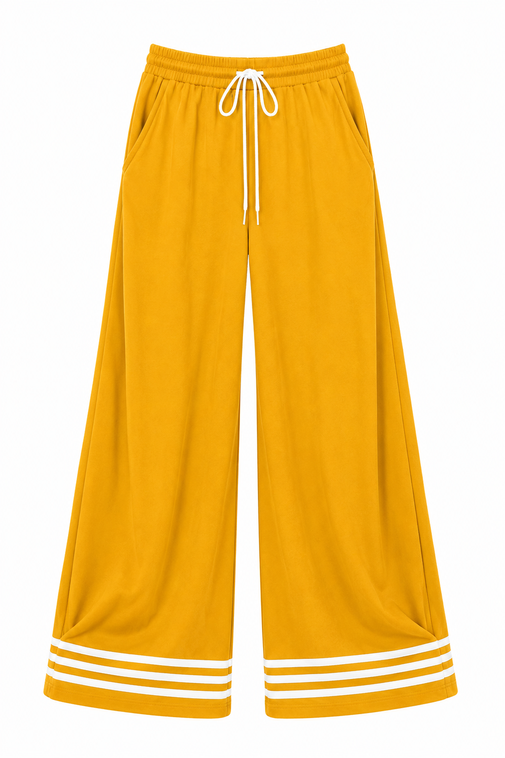 Stripe wide leg pants