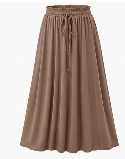 Breezy luxe maxi skirt