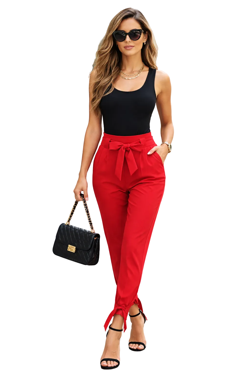 Bowtiful Tie waist pants