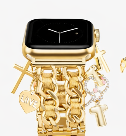 Faith charm luxe watch band bracelet (Apple watch)